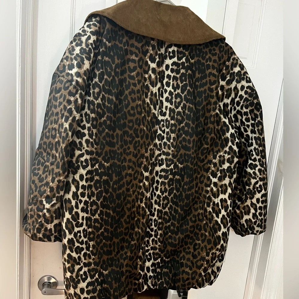 SOLD Ganni x Barbour Leopard Jacket - Picture 3 of 11
